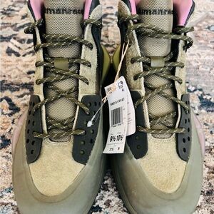 adidas Men’s Sneakers Olive Green with Pink Accents